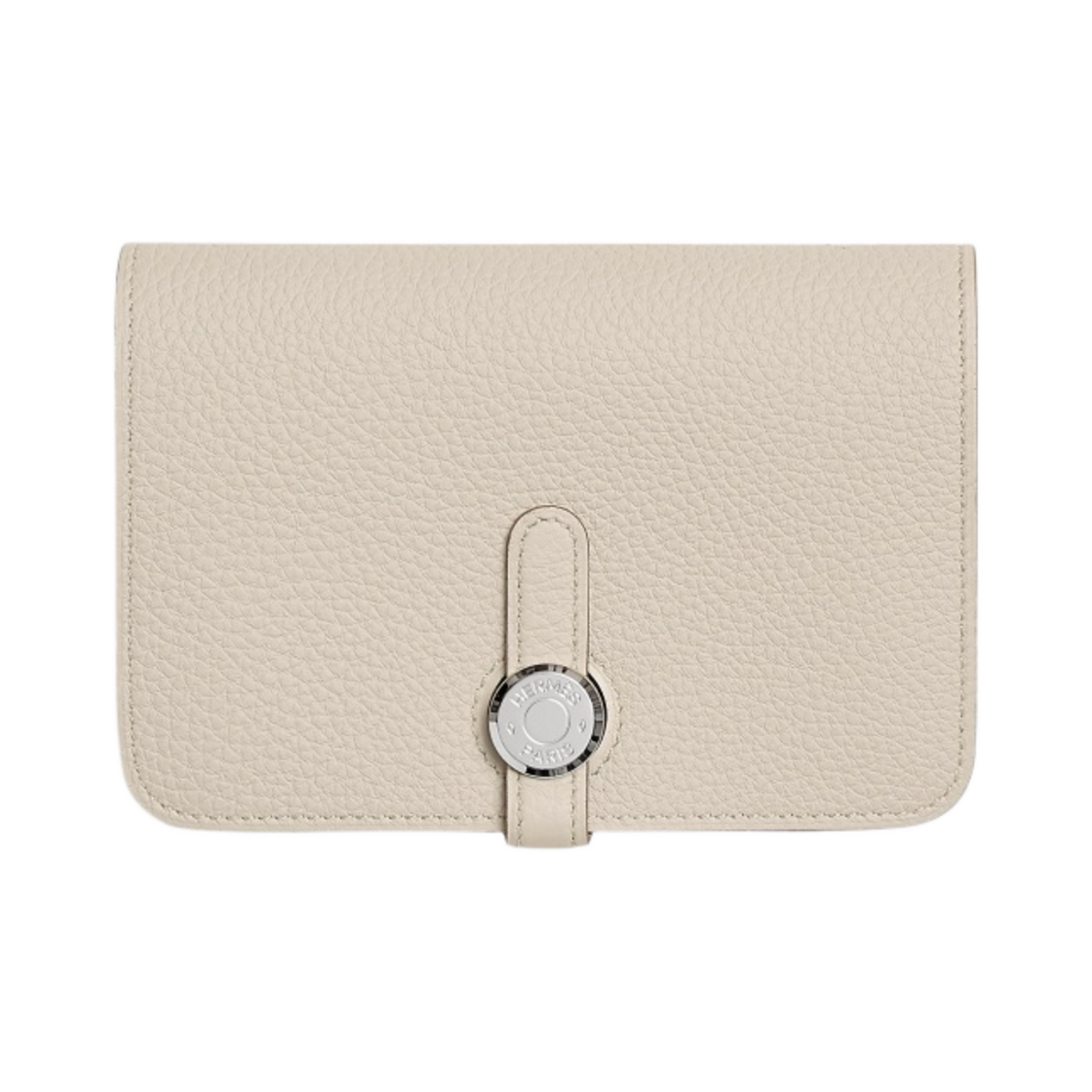 에르메스 도곤 컴팩트 지갑 토고 & 팔라듐 하드웨어 크레(Hermes Dogon Compact Wallet Togo & Palladium Craie) - 1
