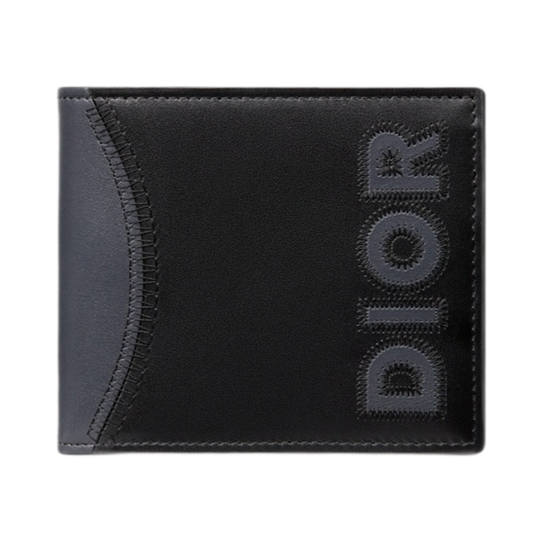 디올 지갑 딥 그레이 스무스 카프스킨 마르퀘트리 디올 시그니쳐(Dior Wallet Deep Gray Smooth Calfskin Marquetry Dior Signature) - 1