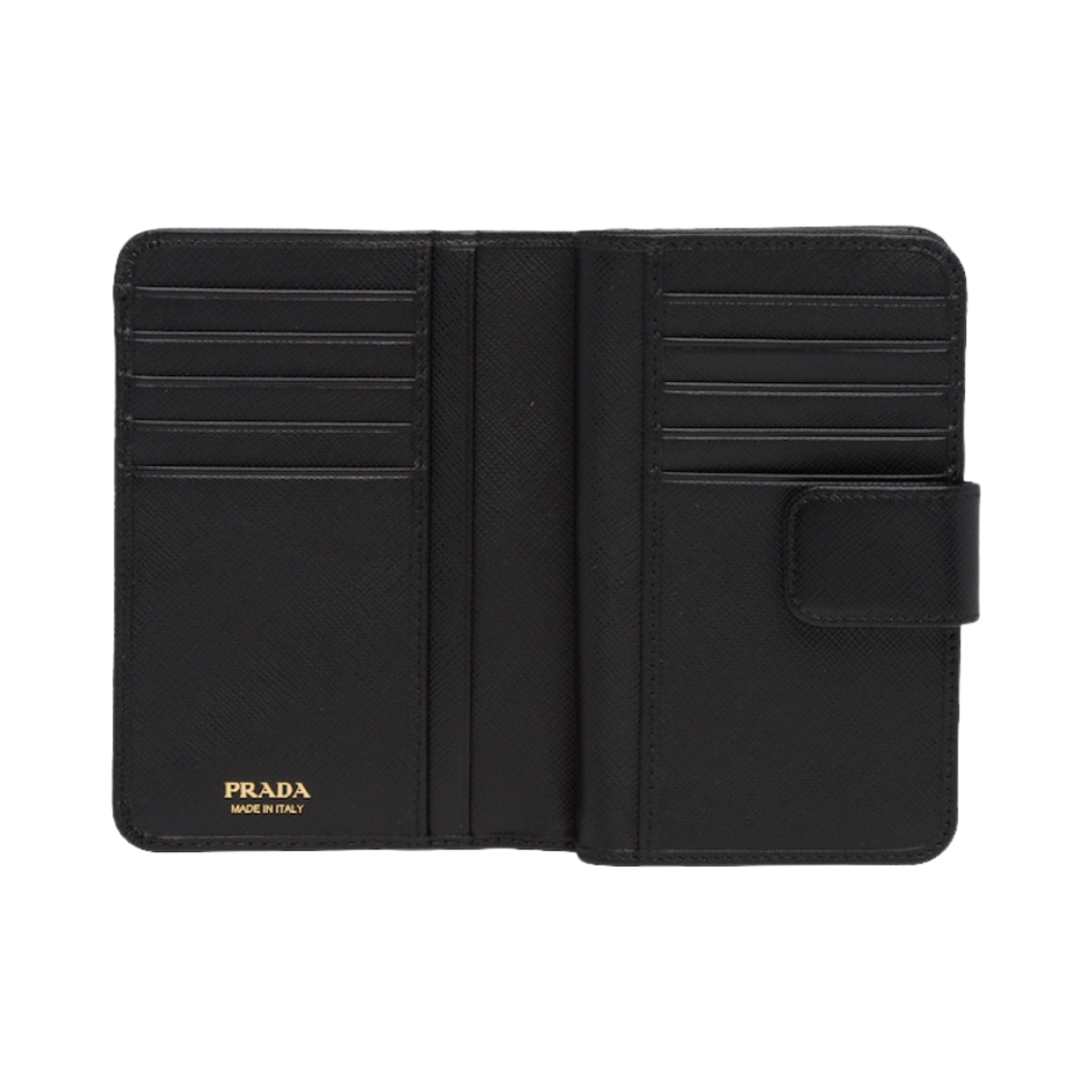 프라다 사피아노 레더 중지갑 블랙(Prada Small Saffiano Leather Wallet Black) - 2