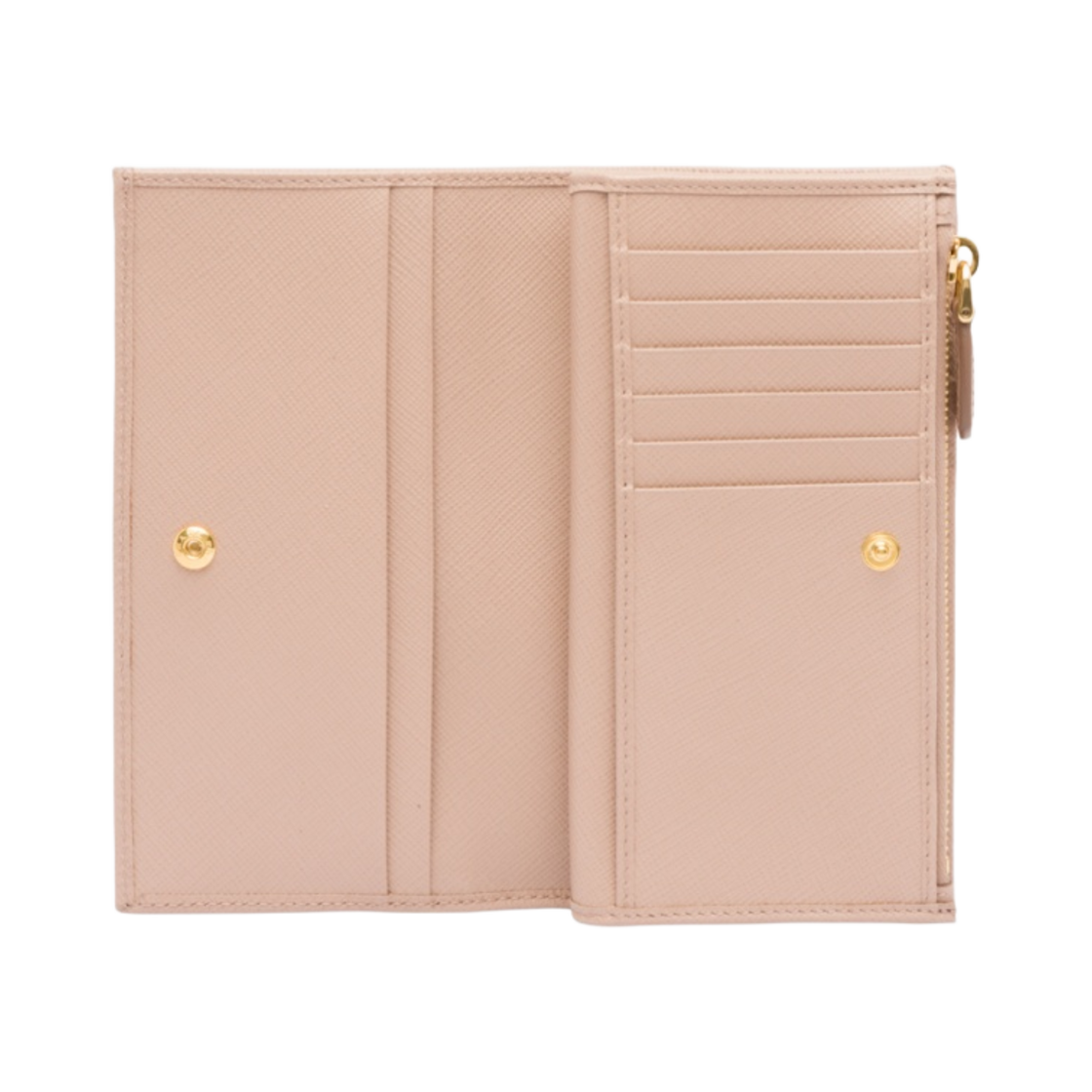 프라다 라지 사피아노 레더 월렛 파우더 핑크(Prada Large Saffiano Leather Wallet Powder Pink) - 2