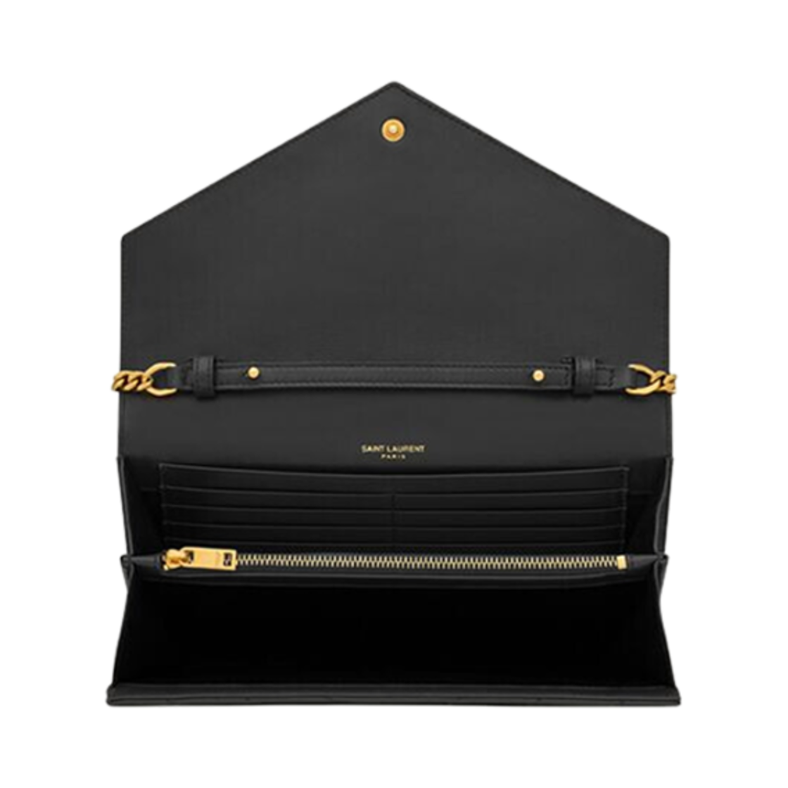 생로랑 카산드라 램스킨 체인 월렛 블랙(Saint Laurent Cassandre Chain Wallet in Lambskin Black) - 2
