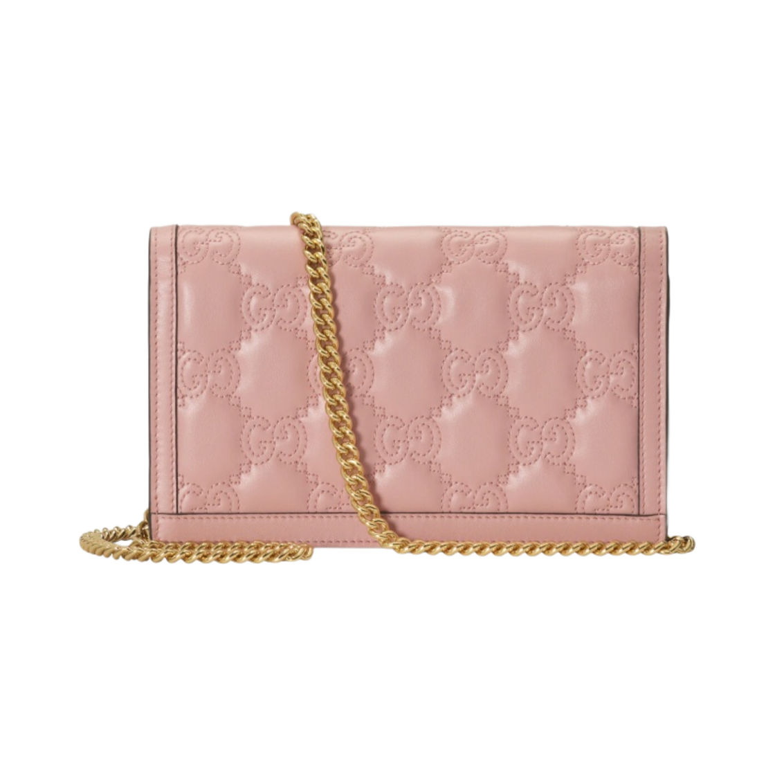 구찌 GG 마틀라세 체인 지갑 라이트 핑크(Gucci GG Matelasse Chain Wallet Light Pink) - 2