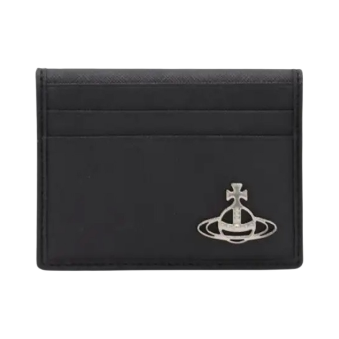 51110023U-S000B-N401 Vivienne Westwood Saffiano Card Holder Black