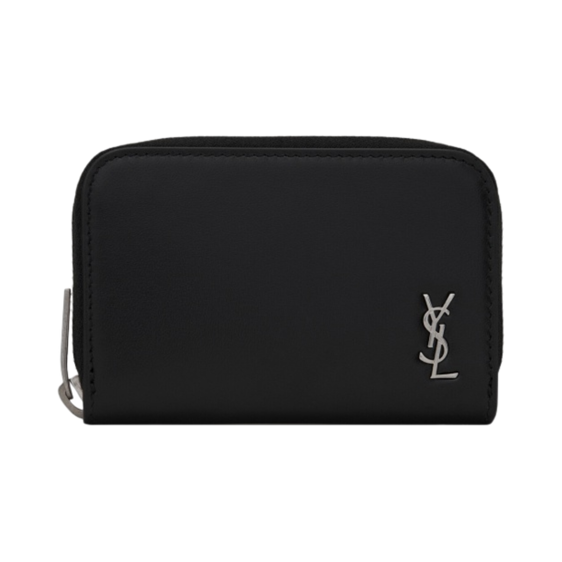 생로랑 매트 레더 타이니 카산드라 코인 카드 지갑 블랙(Saint Laurent Tiny Cassandre Coin Card Wallet in Matte Leather Black) - 1