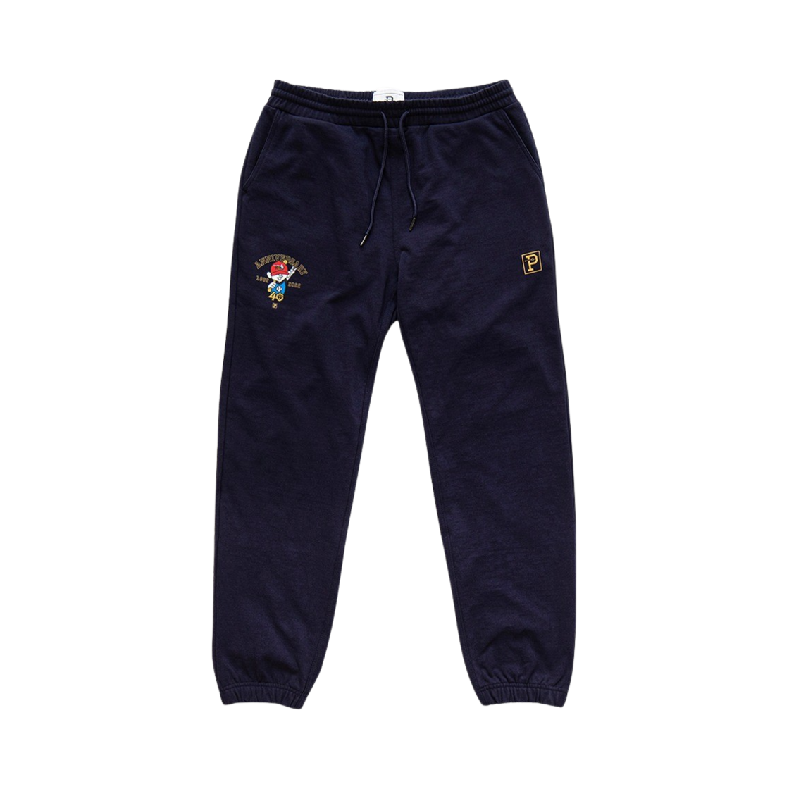 P22KBSP001NV [KREAM 단독] Over The Pitch x KBO The 40th Anniversary Character Logo Sweatpants Navy