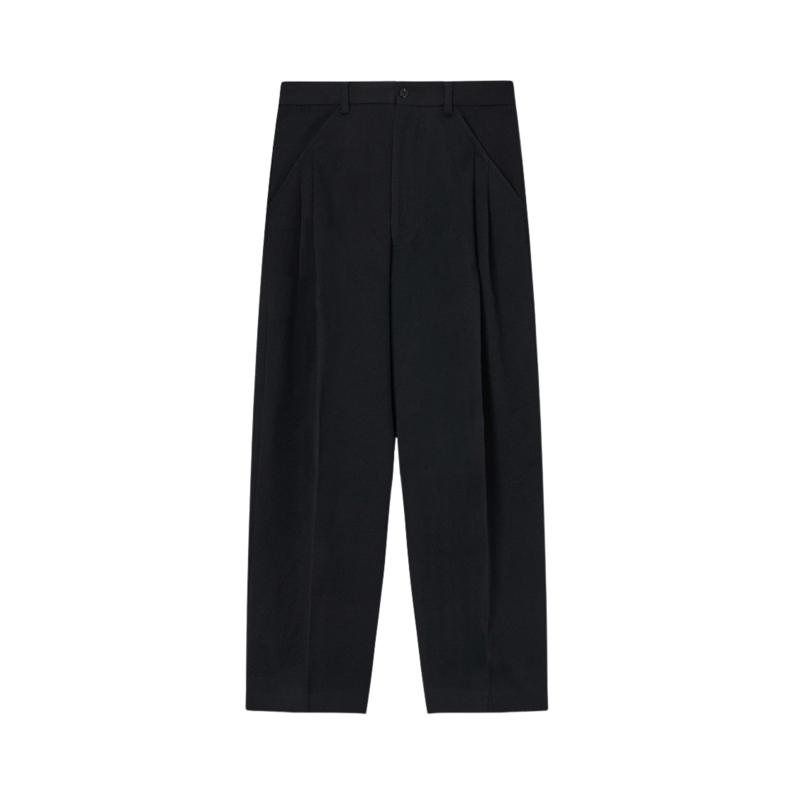 타이핑 미스테이크 포켓 플리츠 와이드 트라우저 블랙(Typing Mistake Pocket Pleats Wide Trouser Black)