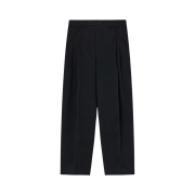 Typing Mistake Pocket Pleats Wide Trouser Black