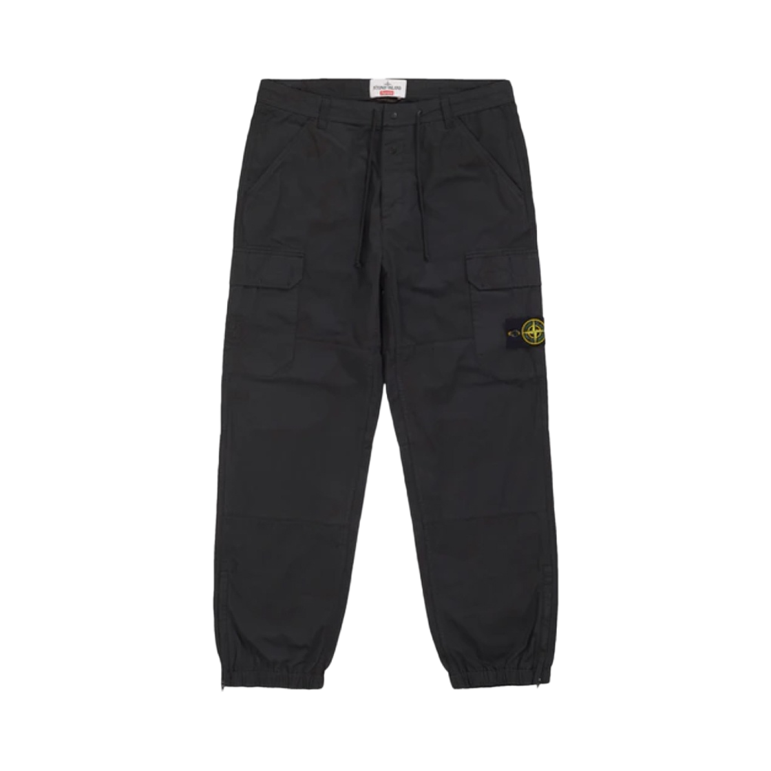 슈프림 x 스톤 아일랜드 카모 카고 팬츠 블랙 - 19SS