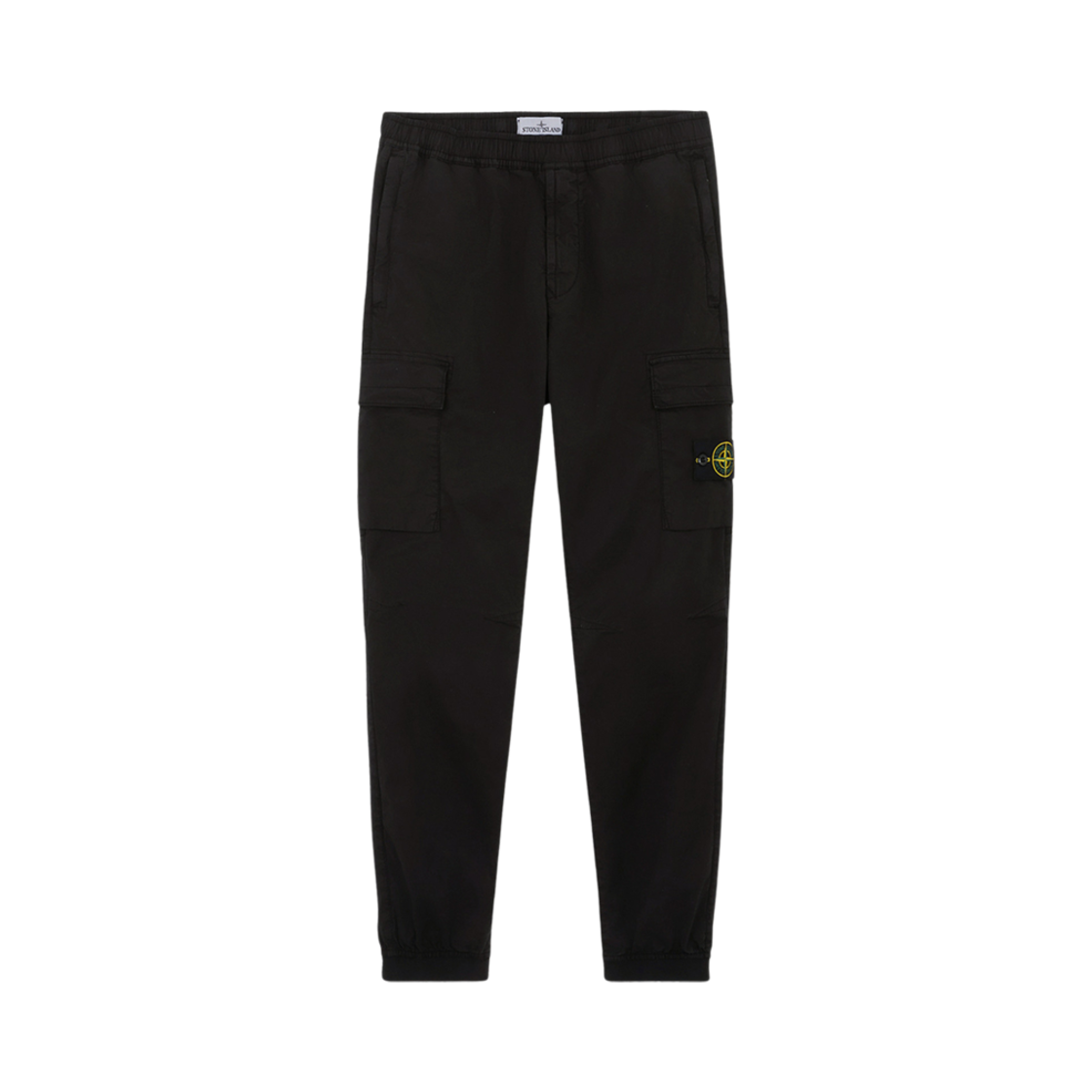 811531310-V0029 Stone Island 31310 Supima Cotton Twill Stretch TC Regular Tapered Fit Jogger Cargo Pants Black - 24FW