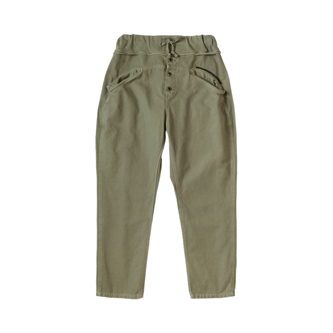 캐피탈 씬 캔버스 사루엘 누벨르 팬츠 카키(Kapital Thin Canvas Sarouel Nouvelle Pants Khaki) - 1