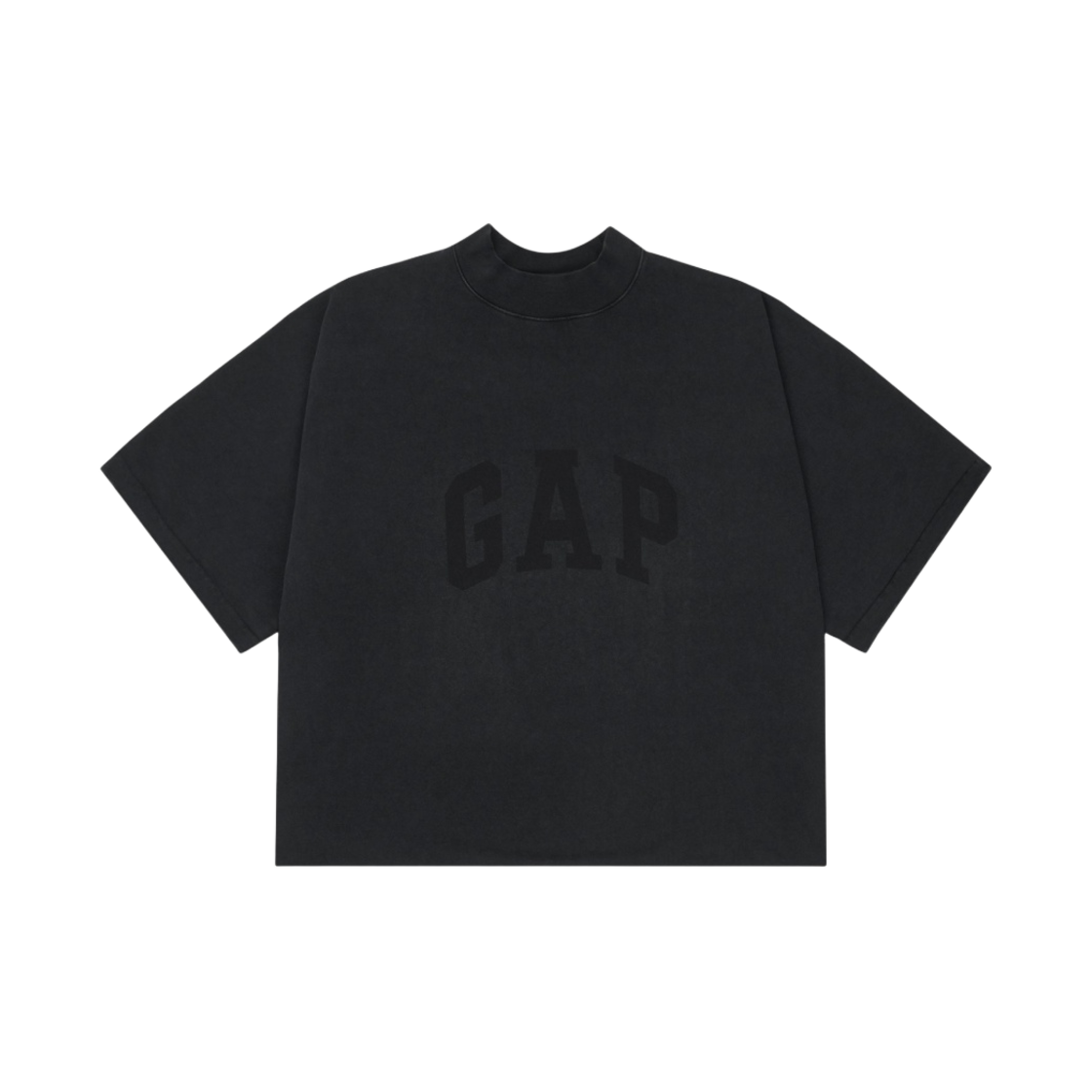 이지 갭 엔지니어드 바이 발렌시아가 도브 노 심 티셔츠 워시드 블랙