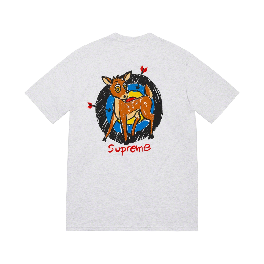 - Supreme Deer T-Shirt Ash Grey - 22SS
