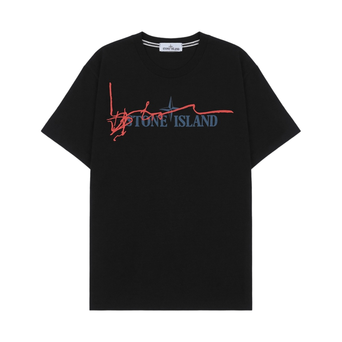스톤 아일랜드 2NS80 잉크 투 티셔츠 블랙 - 22SS(Stone Island 2NS80 Ink Two T-Shirt Black - 22SS) - 1