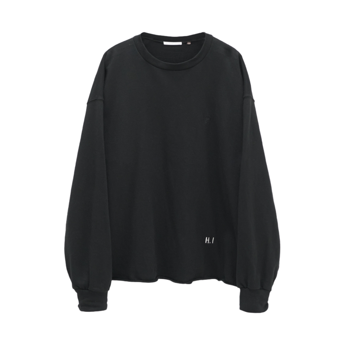 HM4ETL2101B0 Polyteru Human Index Human Loosed Sweatshirt Black
