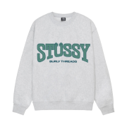 Stussy Burly Thread Crew Ash Heather