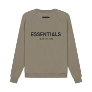 Essentials Pull-Over Crewneck Sweatshirt Taupe - 21SS