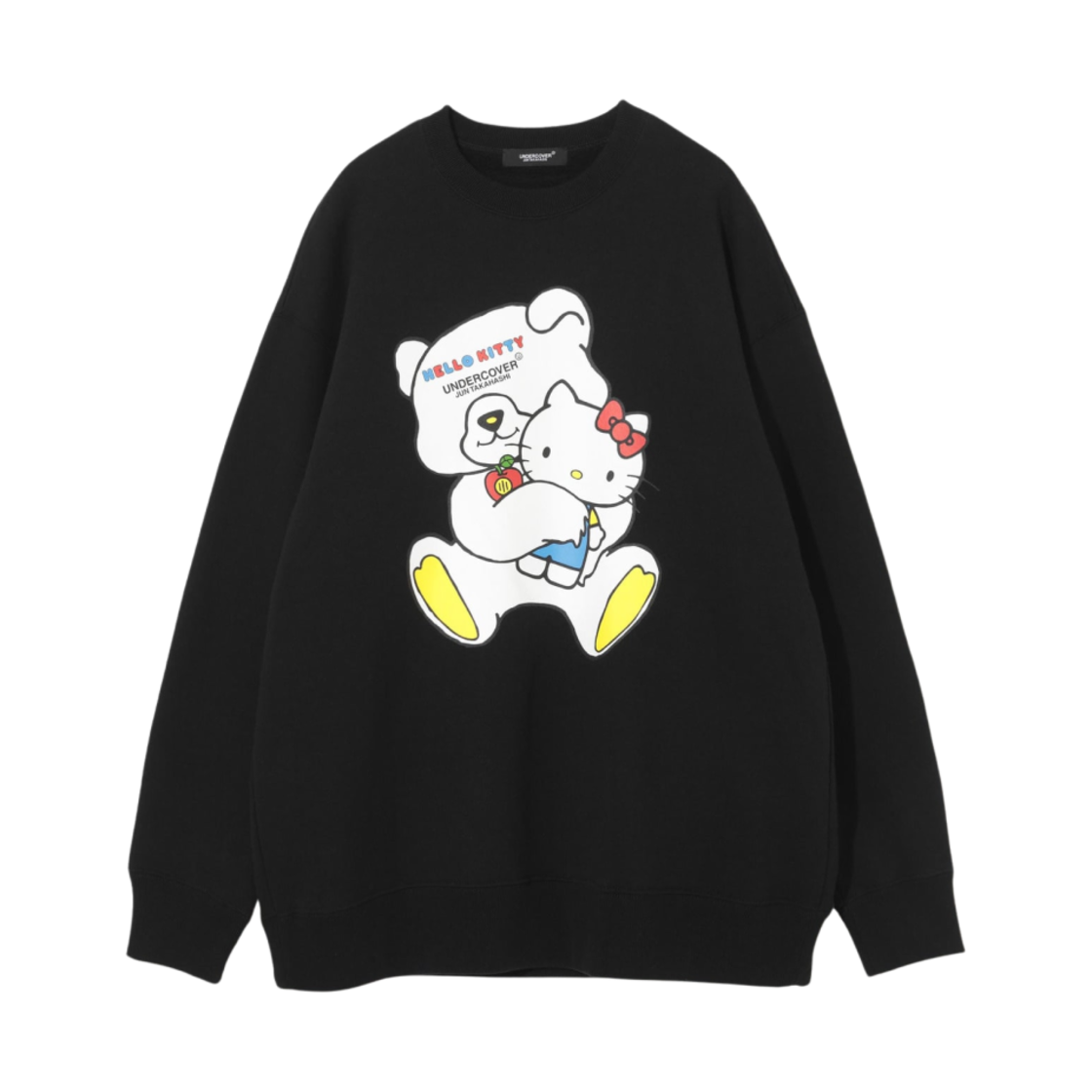 UC2D8804-2 Undercover x Sanrio UC2D8804-2 Hello Kitty Cotton Big Brushed Sweatshirt Pullover Black