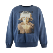 Saint Mxxxxxx x Ghost in The Shell Crewneck Sweatshirt Navy - 25SS