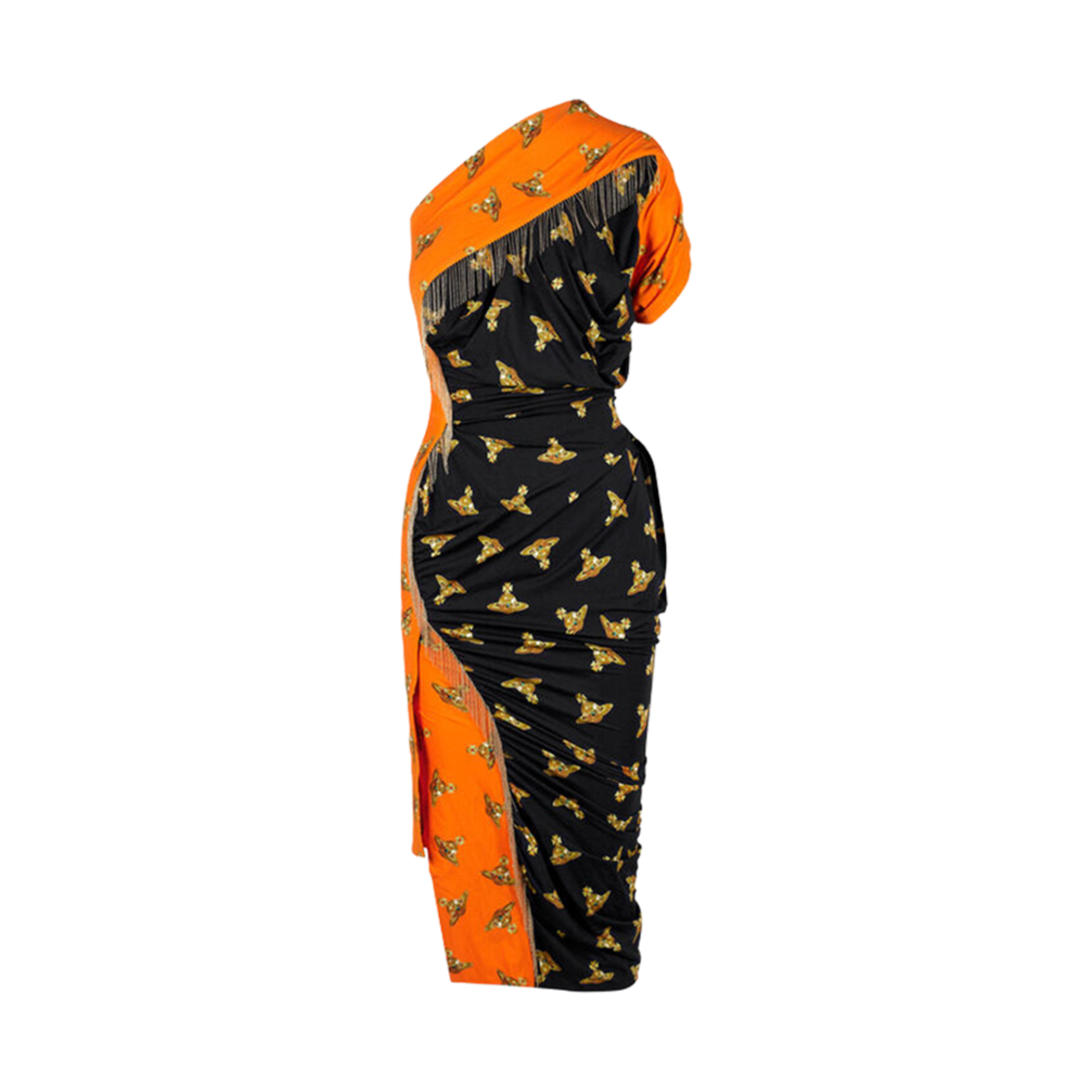 (W) 비비안 웨스트우드 안달루스 드레스 블랙 오렌지((W) Vivienne Westwood Andalouse Dress Black Orange) - 1
