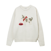 STU Fox Terrier Knit Cream