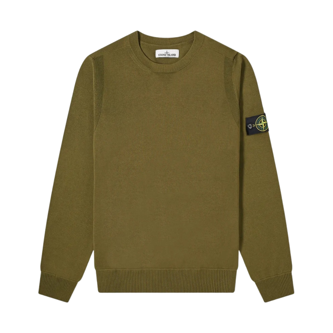 7415504B2-V0058 Stone Island 504B2 Crewneck Knit Olive Green - 21SS