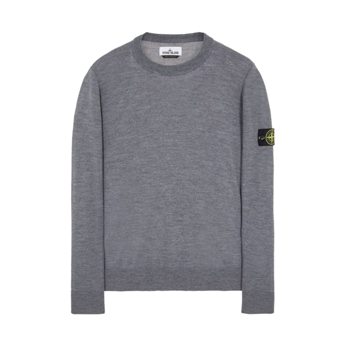 스톤 아일랜드 510C4 라이트 울 크루넥 니트 그레이 - 22FW(Stone Island 510C4 Light Wool Crewneck Knit Grey - 22FW) - 1