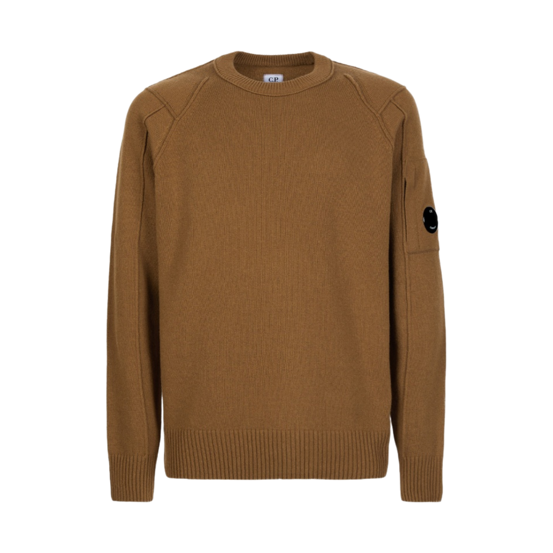 C.P. 컴퍼니 램스울 점퍼 브론즈 브라운 - 22FW(C.P. Company Lambswool Jumper Bronze Brown - 22FW) - 1