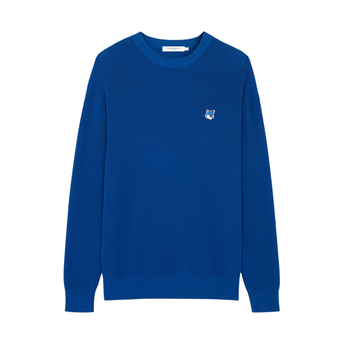 메종 키츠네 폭스 헤드 패치 릴렉스드 점퍼 딥 블루(Maison Kitsune Fox Head Patch Relaxed Jumper Deep Blue) - 1
