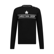 (W) Dior Sweater Black Cashmere Knit