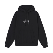 Stussy Stock Logo Embroidered Hood Black - 21FW