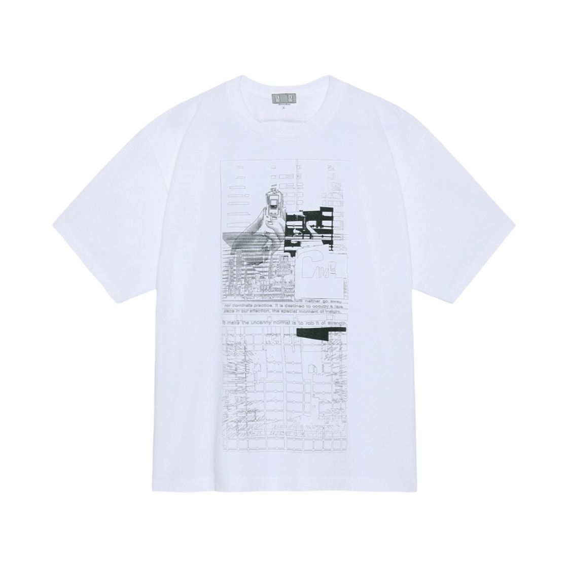 카브엠트 MD 언캐니 노멀 티셔츠 화이트 - 23FW(Cav Empt MD Uncanny Normal T-Shirt White - 23FW) - 1