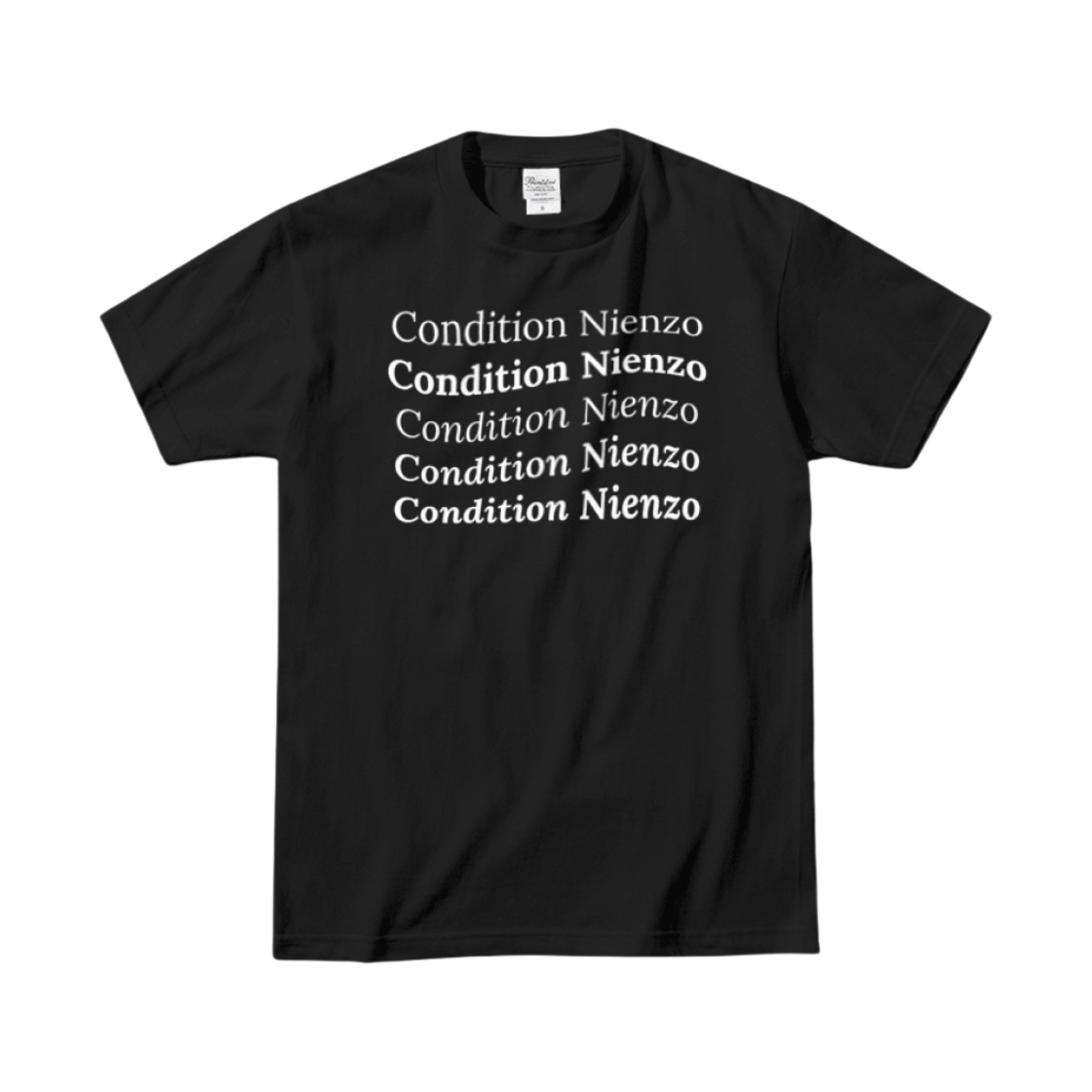 승헌쓰 컨디션 난조 티셔츠 블랙(Feel Like Feel Condition Nienzo T-Shirt Black)
