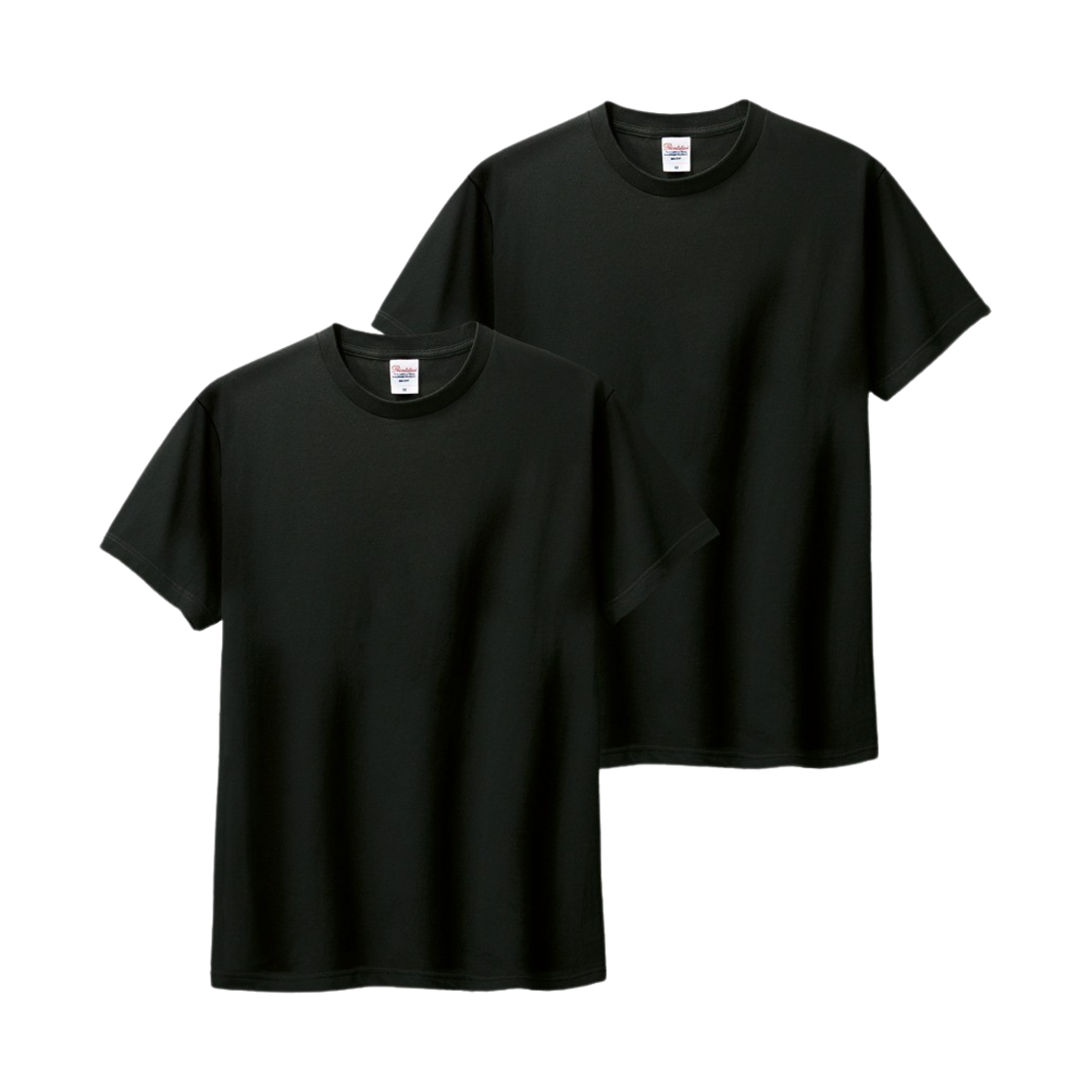프린트스타 베이직 라운드 티셔츠 블랙 (2팩)(Printstar Basic Round T-Shirt Black (2Pack))