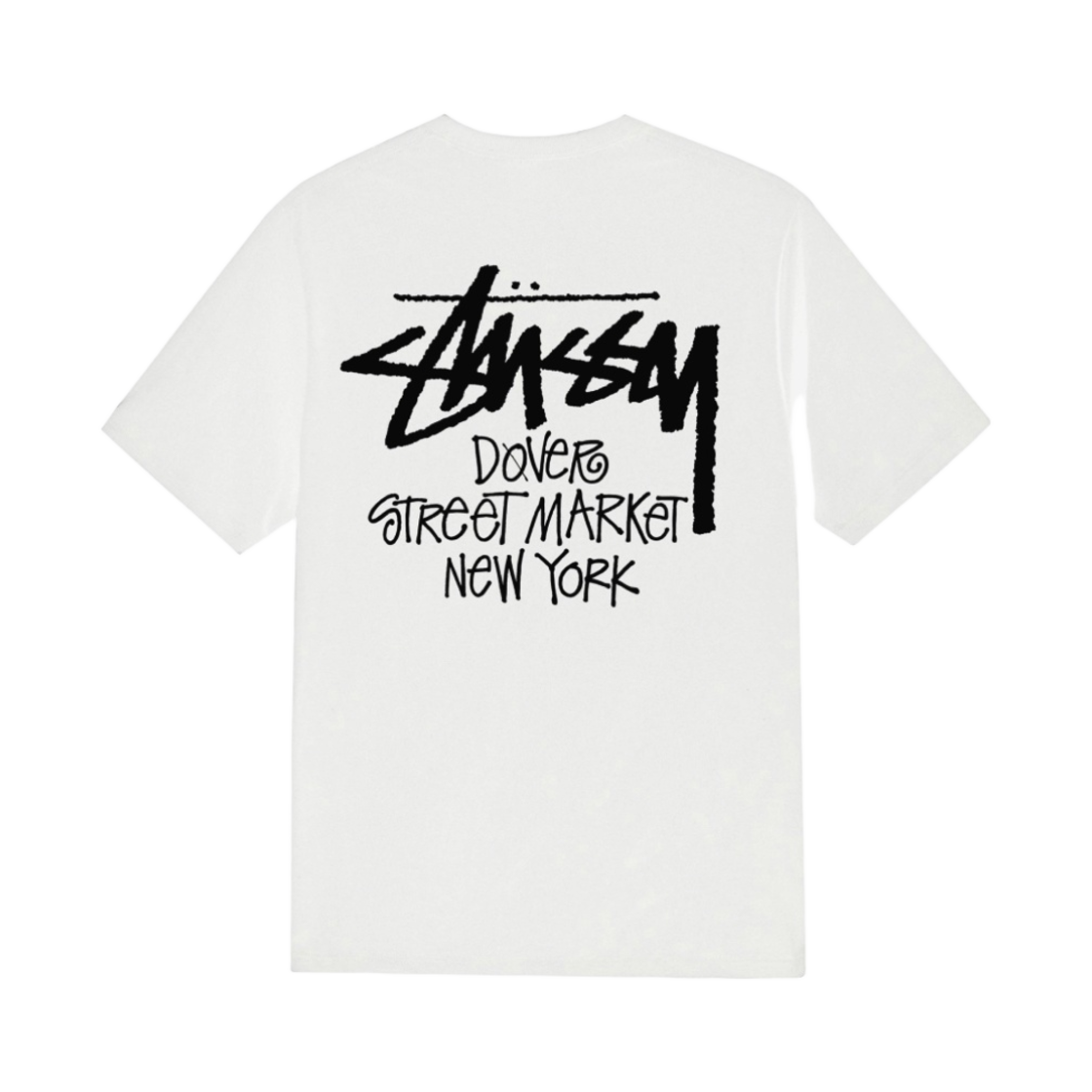 스투시 스탁 도버 스트리트 마켓 뉴욕 티셔츠 화이트