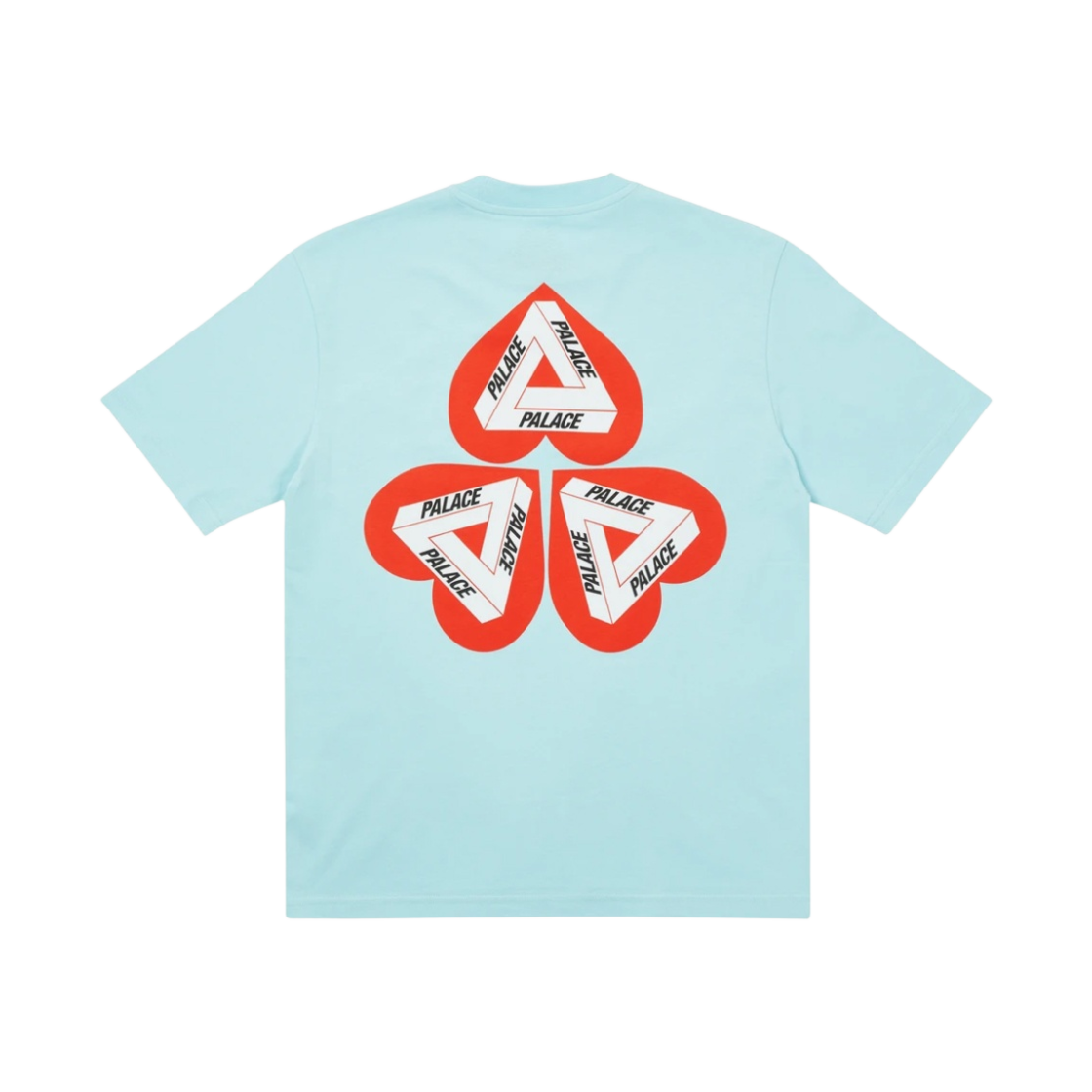 - Palace Hearty T-Shirt Blue - 21SS