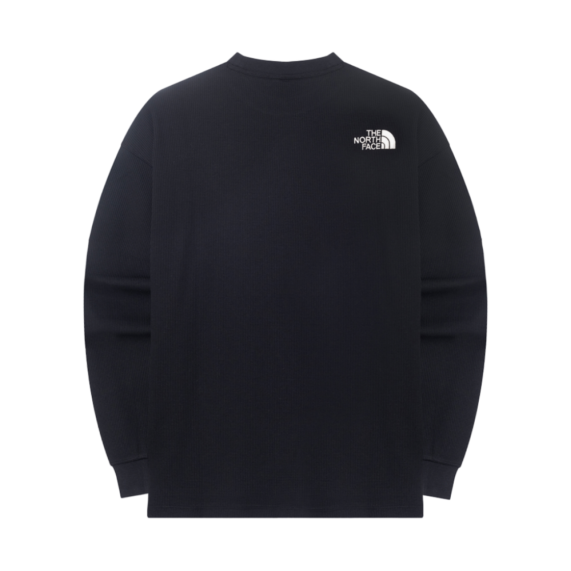 노스페이스 와플 롱슬리브 라운드 티셔츠 블랙 - 25SS(The North Face Waffle L/S Round T-Shirt Black - 25SS) - 2