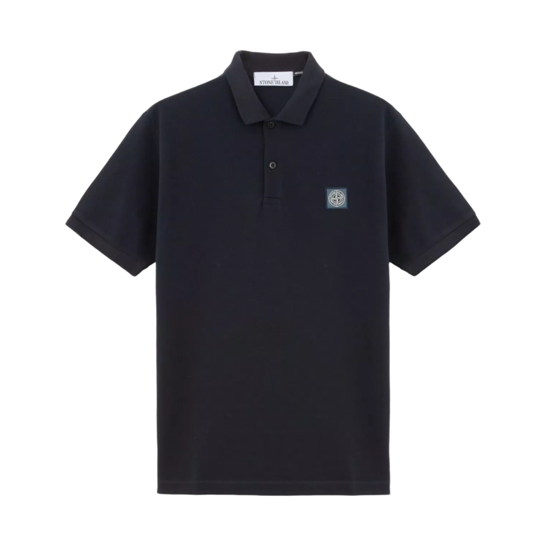 스톤 아일랜드 22R39 50/2 오가닉 코튼 피케 숏슬리브 폴로 셔츠 네이비 블루 - 24FW(Stone Island 22R39 50/2 Organic Cotton Pique Short-Sleeve Polo Shirt Navy Blue - 24FW) - 1