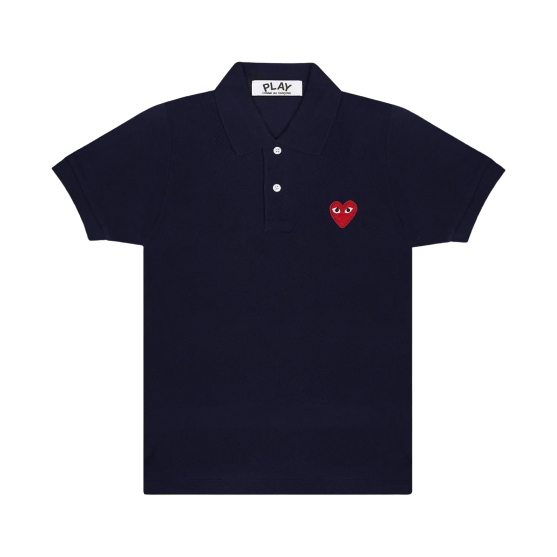 플레이 꼼데가르송 레드 하트 폴로 셔츠 네이비(Play Comme des Garcons Red Heart Polo Shirt Navy)