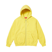 Supreme Small Box Zip Up Hooded Sweatshirt Acid Yellow - 23FW