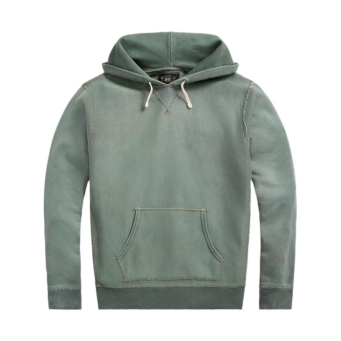더블알엘 가먼트 다이 플리스 후드 컬리지 그린(Double RL Garment Dye Fleece Hoodie College Green)