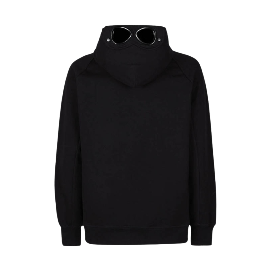 C.P. 컴퍼니 다이애그널 레이즈드 플리스 고글 후드 블랙 - 23SS(C.P. Company Diagonal Raised Fleece Goggle Hoodie Black - 23SS) - 2