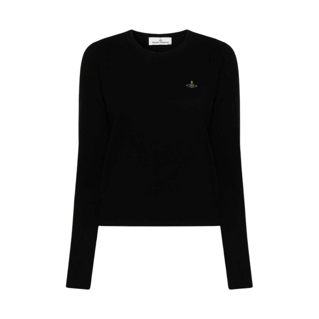 1803002S-Y0018-N401 (W) Vivienne Westwood Bea Knit with Logo Embroidery Black