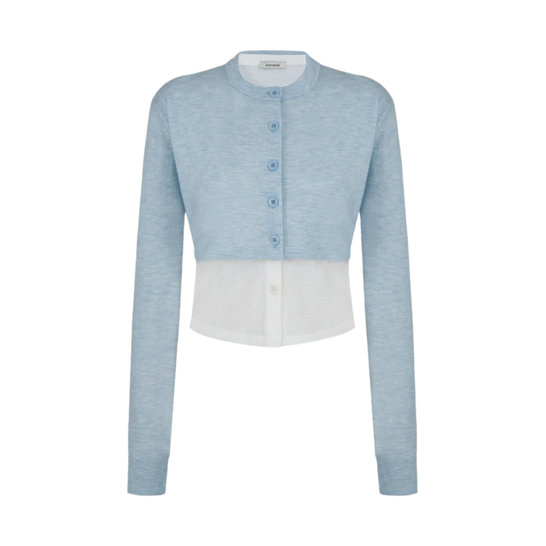 (W) 아비에무아 레이어드 소프트 울 가디건 블루((W) Aviemuah Layered Soft Wool Cardigan Blue)