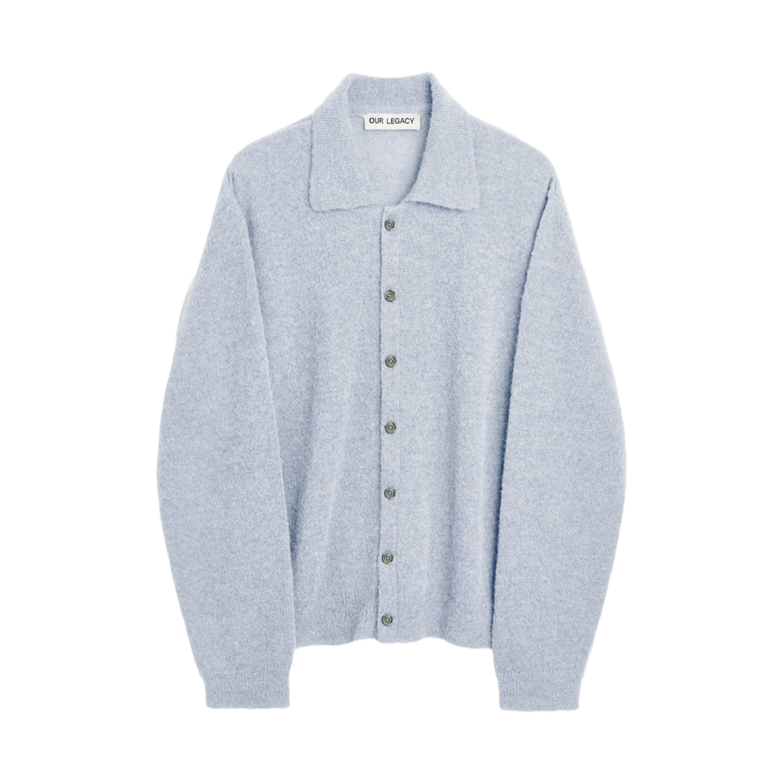 아워레가시 이브닝 폴로 리비드 블루 퍼지 알파카(Our Legacy Evening Polo Livid Blue Fuzzy Alpaca)