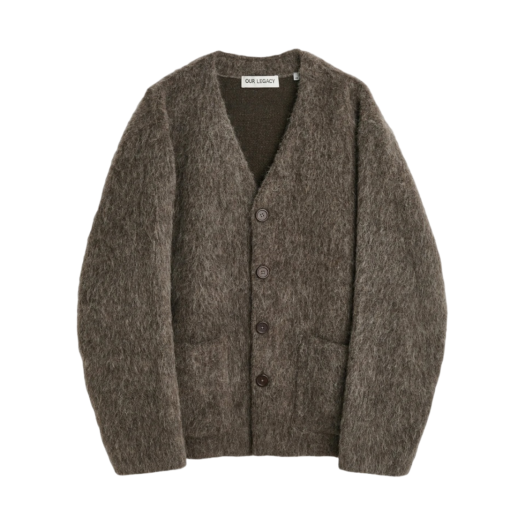 M4236CM Our Legacy Cardigan Mole Grey Mohair