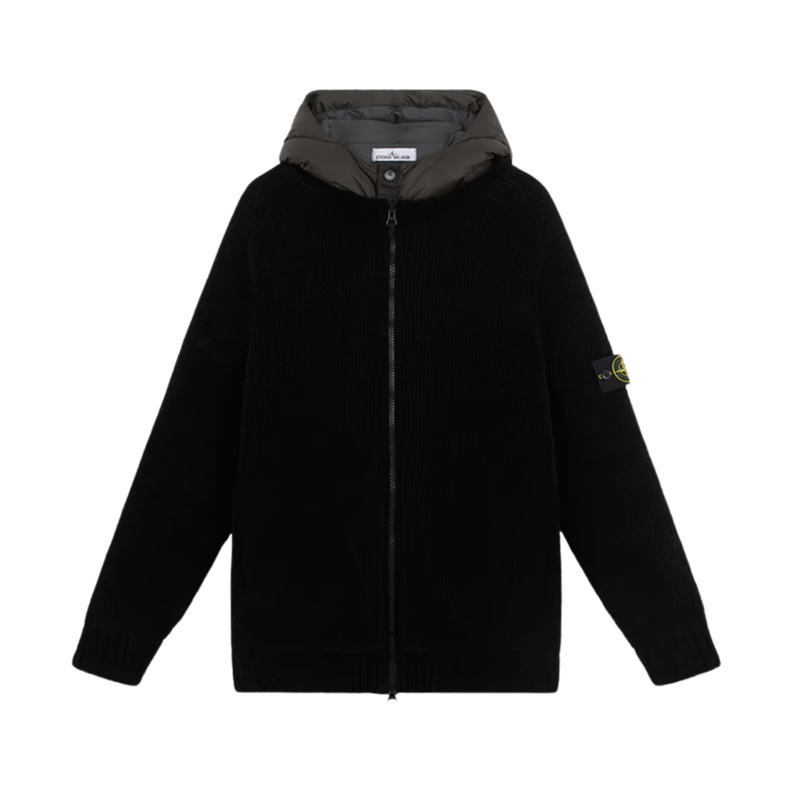 8115559A9-V0029 Stone Island 559A9 Cotton Chenille President Knit with Detachable Lining Black - 24FW