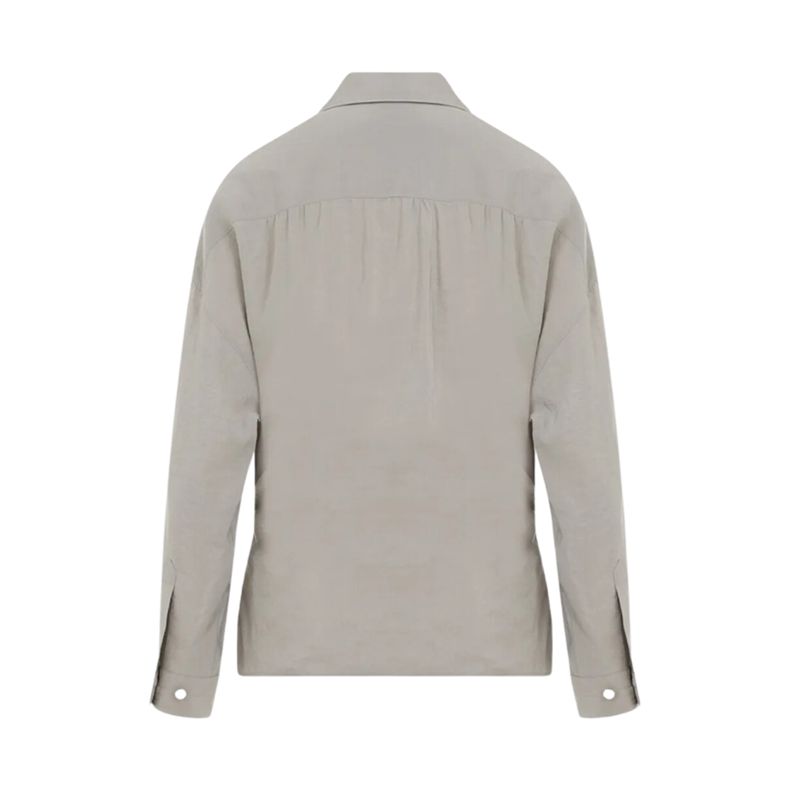 (W) 르메르 드라이 실크 트위스트 셔츠 그레이((W) Lemaire Dry Silk Twisted Shirt Grey) - 2