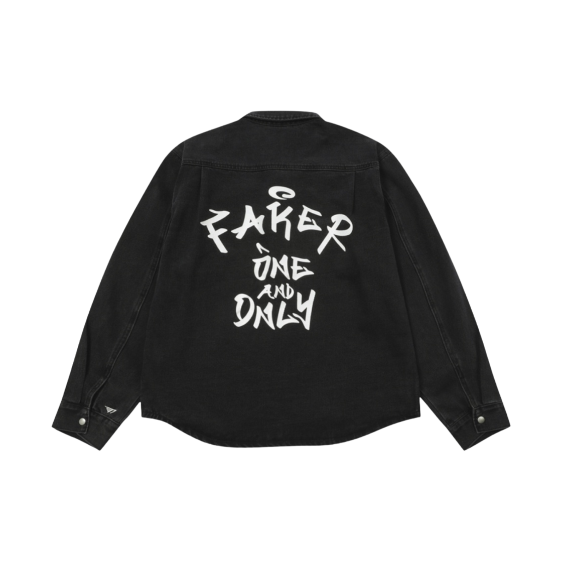 - T1 Faker Denim Shirt Jacket Black