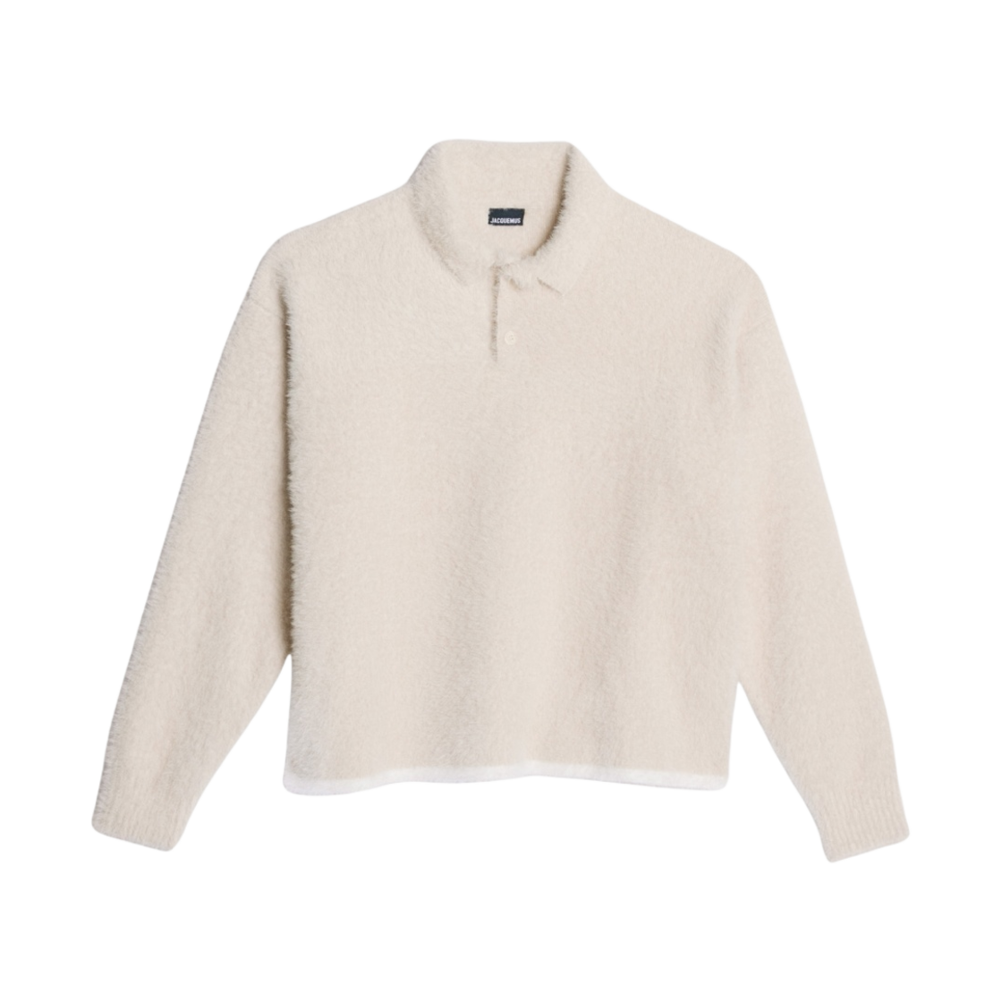 자크뮈스 르 폴로 네브 플러피 롱슬리브 오프 화이트