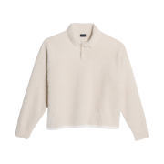 Jacquemus Le Polo Neve Fluffy Long Sleeve Off White